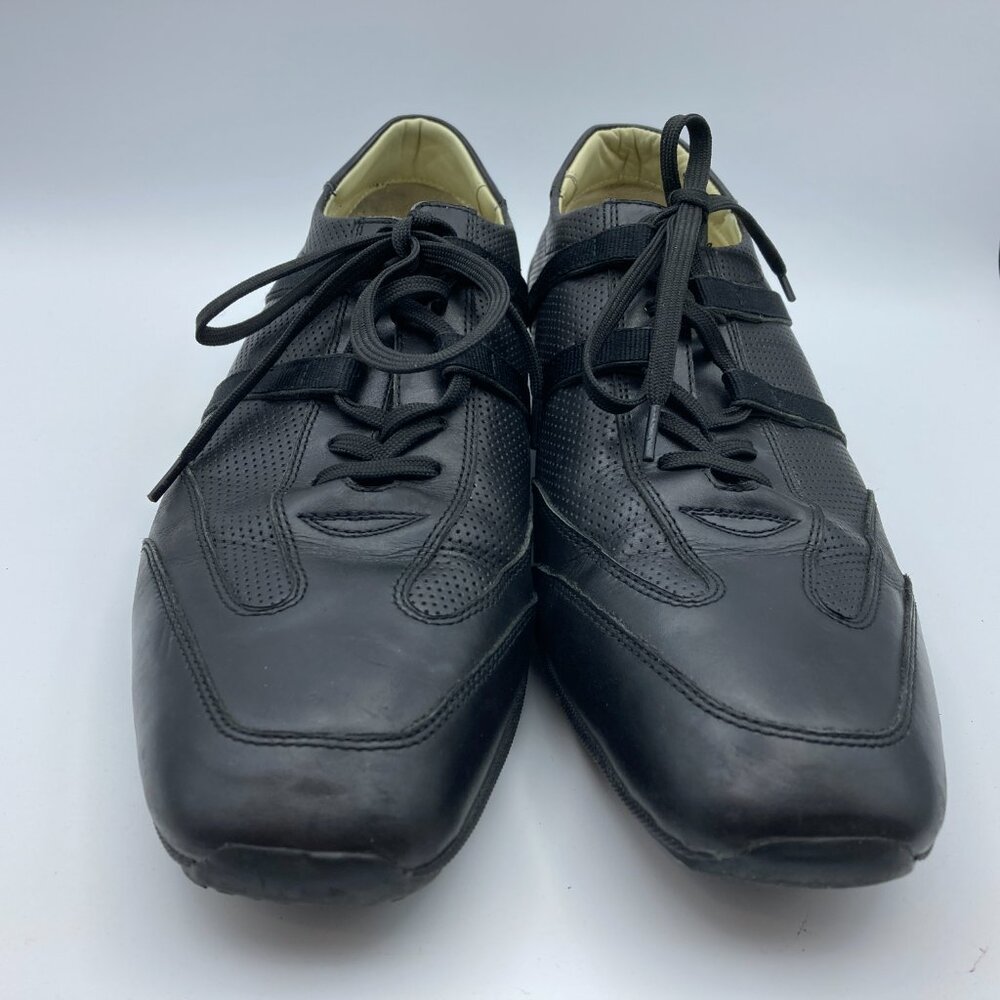 Bacco Bucci Men's Malone Lace-up Shoes, Black, Size 9.5, Genuine Leather Upper